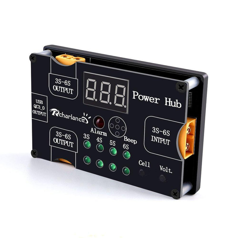 ⚡️Buy Rcharlance 3-6S Power Hub w/ QC3.0 Quick Charge USB Port & Low Voltage Alarm - www.kingquad.shop