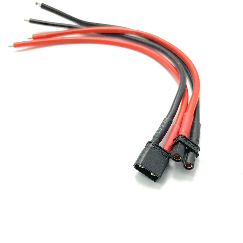 ⚡️Buy Amass XT30U Connectors With 150mm 16 AWG Silicone Wire (Black) - www.kingquad.shop