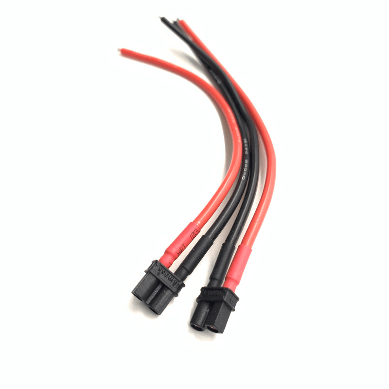 ⚡️Buy Amass XT30U Connectors With 150mm 16 AWG Silicone Wire (Black) - www.kingquad.shop